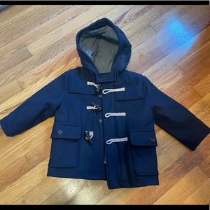 Navy blue baby pea coat!